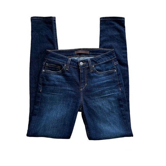 Joe's Jeans Mid-Rise Skinny Slim Jeans in Giselle Dark Wash Stretchy Size 25 - Picture 2 of 13